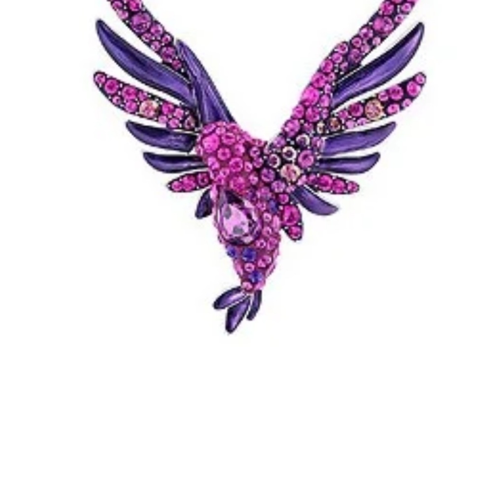 Swarovski flying bird necklace NWT